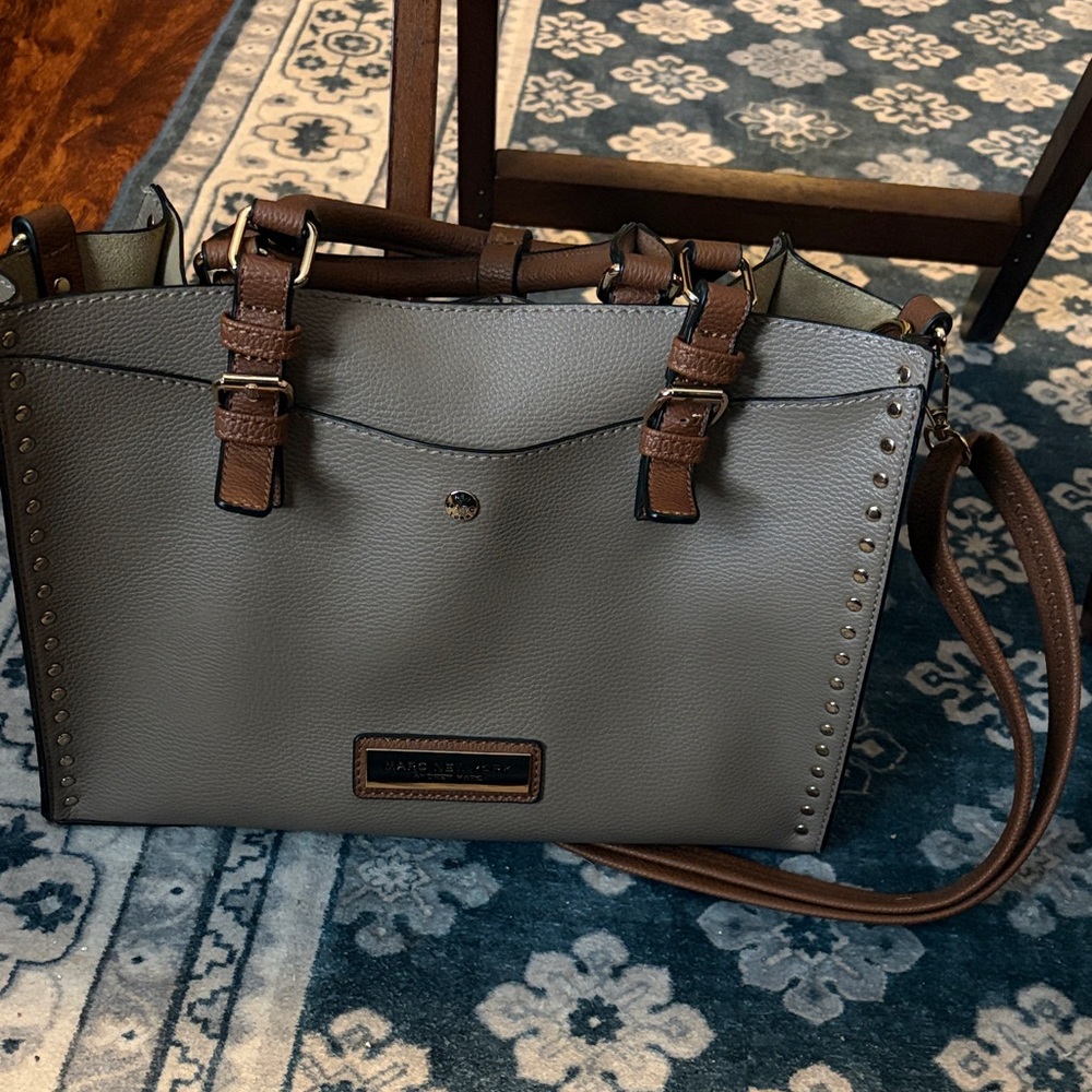Marc New York Grey and Brown Large Purse